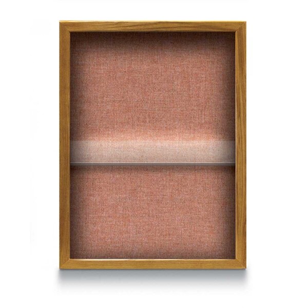 United Visual Products Indoor Enclosed Combo Board, 48"x36", Black Frame/Blue & Surf UVCB4836B-BLUE-SURF - main